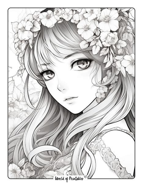 Free Anime Coloring Sheets