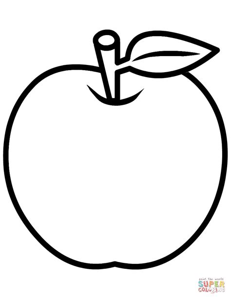 Apple Coloring Sheets
