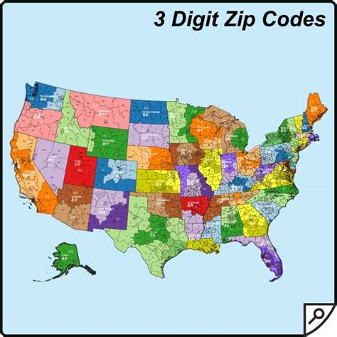 Arizona USA Zip Codes Map