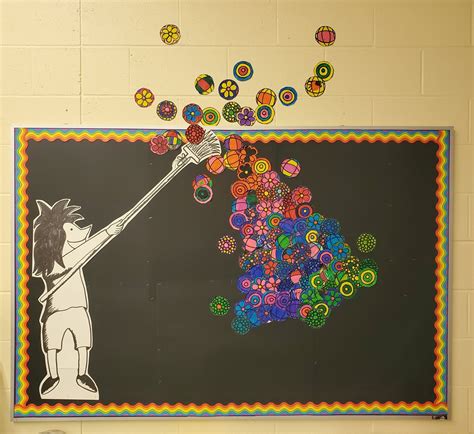 Artwork on Cork Board