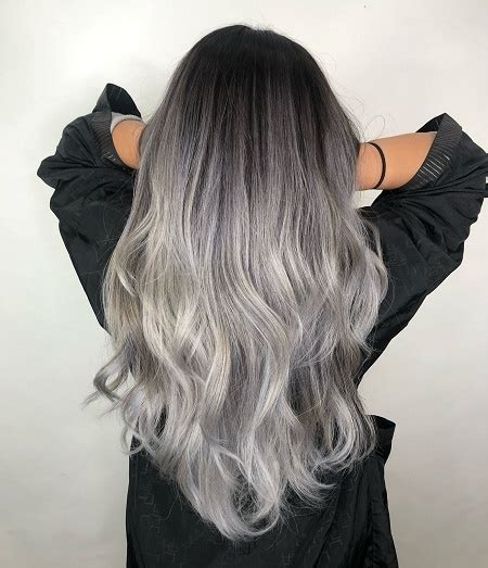 Ash Gray Hair Color Process