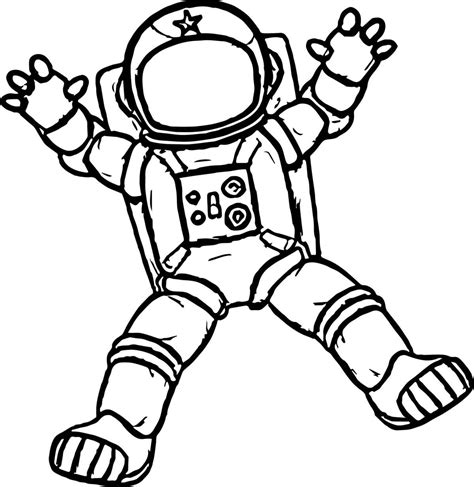 Astronaut Coloring Sheet