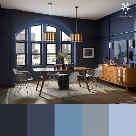 Azul marino interior casa