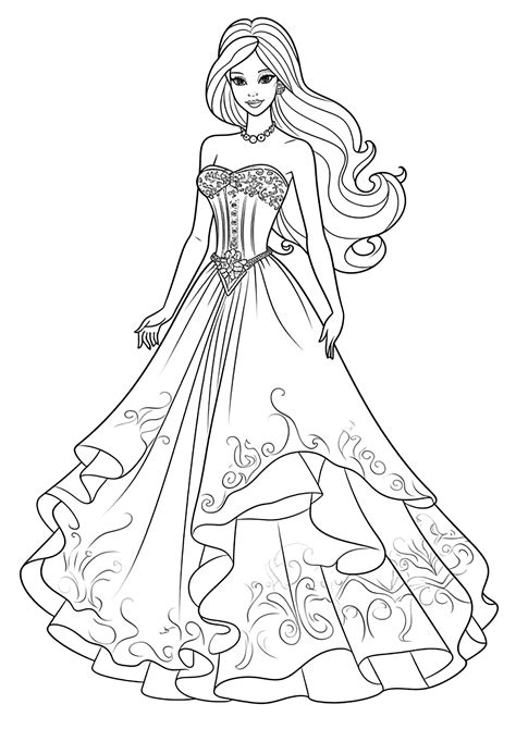 barbie coloring sheets
