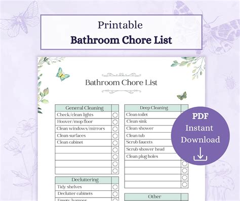 Bathroom Chores
