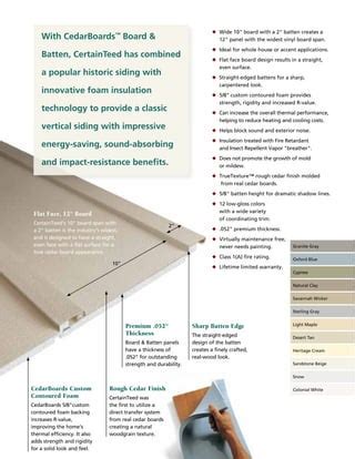 Batten board siding fire resistance