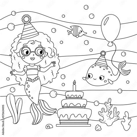 birthday coloring sheets cute cartoon characters