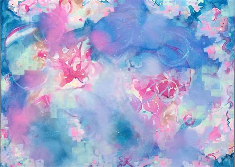 Blue Pastel Art