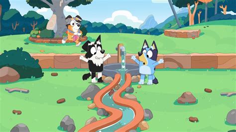 Bluey's backyard adventure coloring page