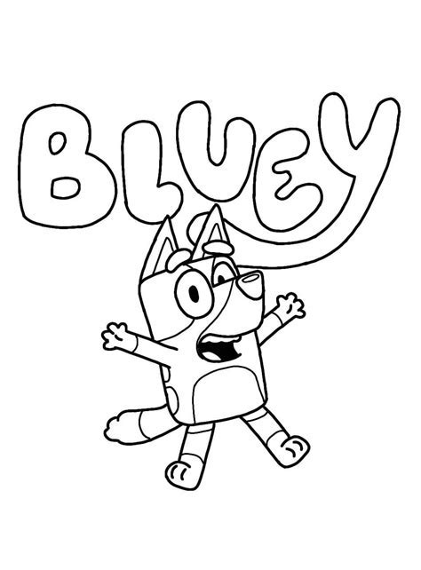Bluey coloring sheets for kids