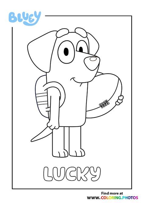 Bluey coloring sheets for kids