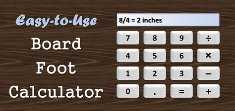 Board Foot Calculator