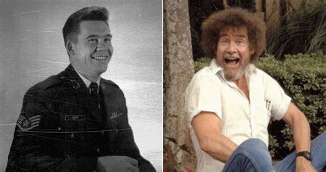 Bob Ross in his military uniform