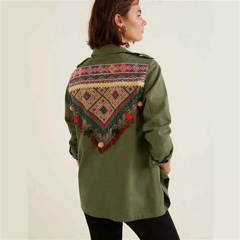 Boho Chic Military Jacket