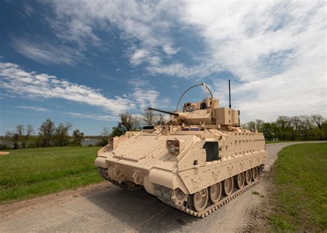 Bradley Military Tank in Action