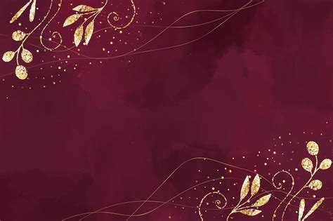 Burgundy and Gold