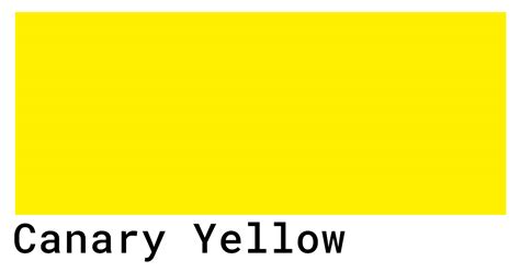 Canary Yellow Color