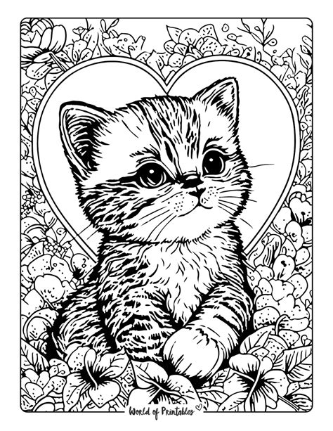 Cat Coloring Pages for Adults