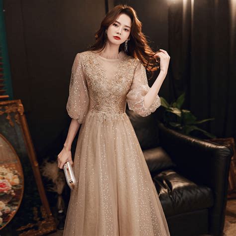 Champagne Colored Dress for Special Occasions