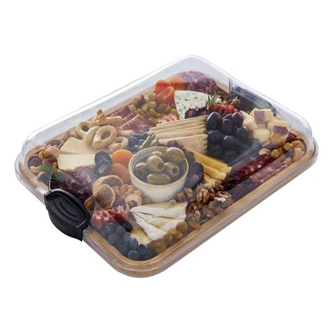 Charcuterie board with lid