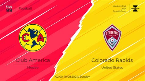 Club América vs Colorado Rapids Match Timeline