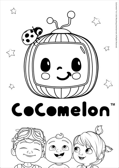 Cocomelon Coloring Pages For Kids Fun Learning Activity