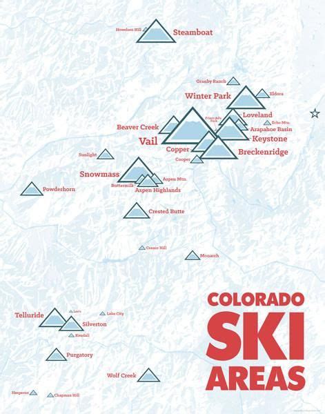Colorado Ski Resorts Map