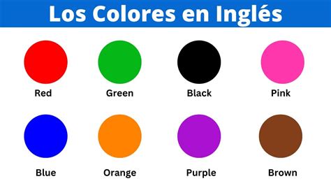 Practicar colores en inglés