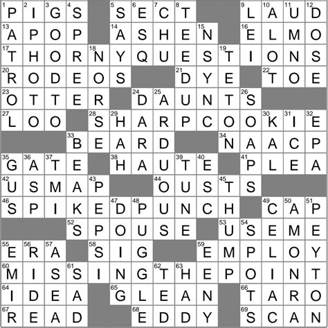 Common Crossword Answers