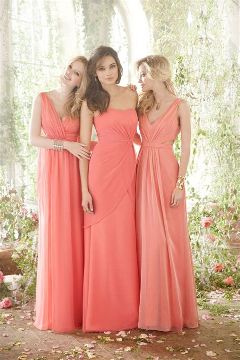 Coral Color Dress for Bridesmaids