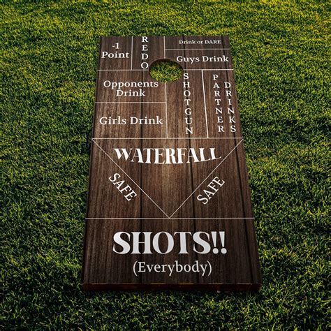 Cornhole Board Wrap Designs