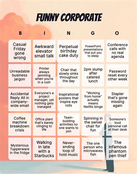 Corporate Bingo Card