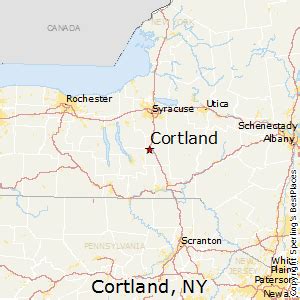 Cortland NY Map