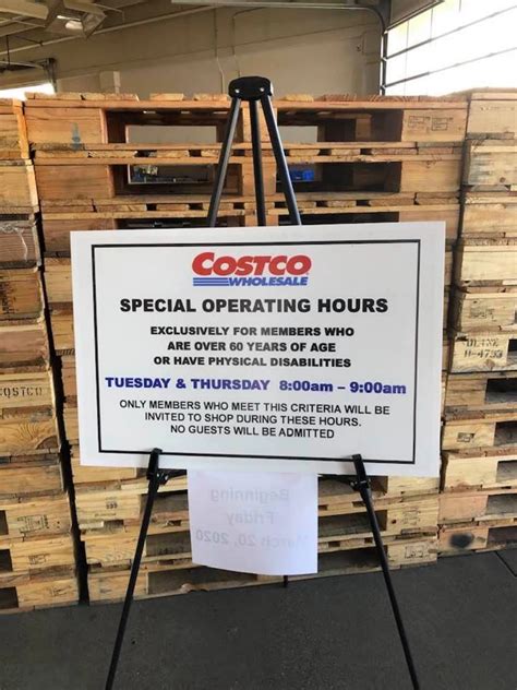 Costco Special Shopping Hours
