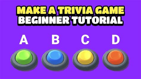 Create Your Own Trivia Game
