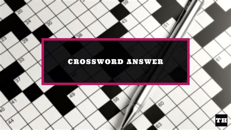 Crossword Answer