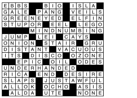 Crossword Clues
