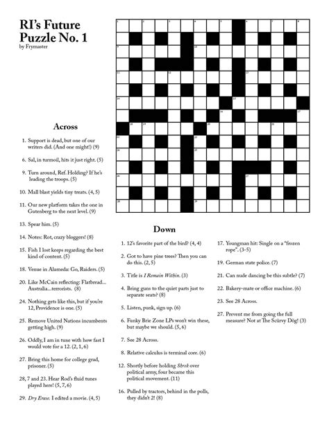 crossword clues