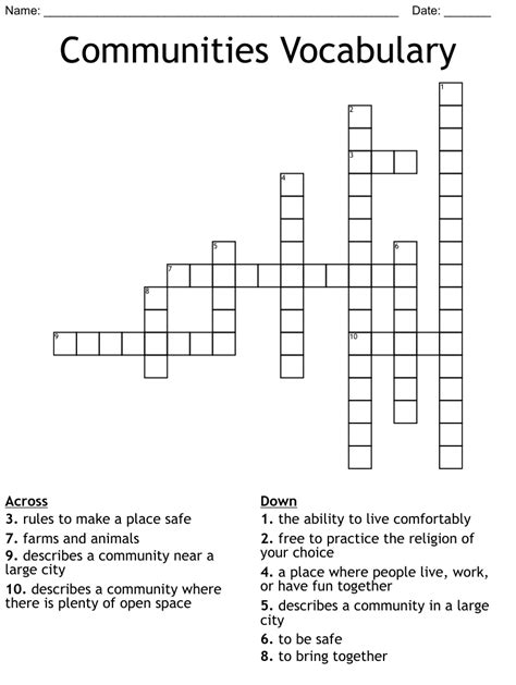 Crossword Communities