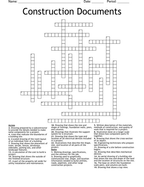 Crossword construction