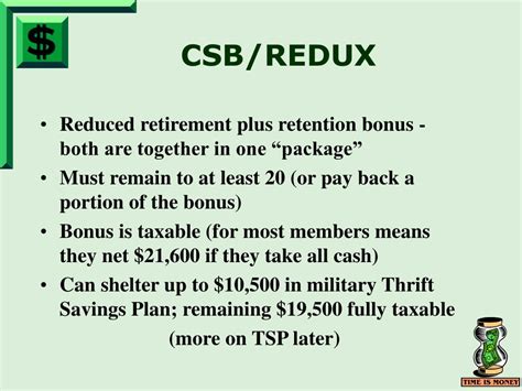 CSB/REDUX Option