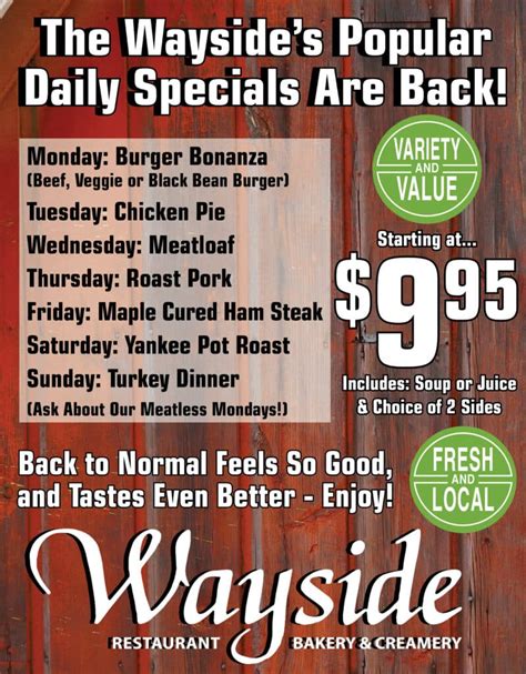 Daily Specials