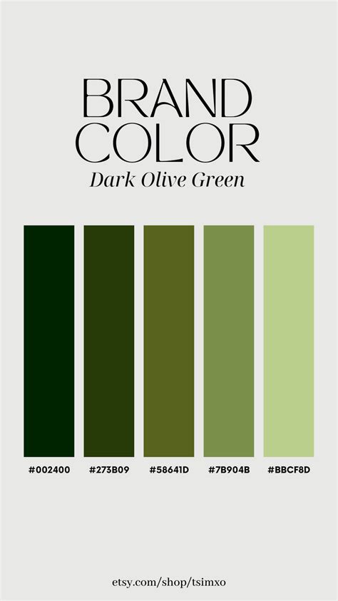 Dark Olive Green History