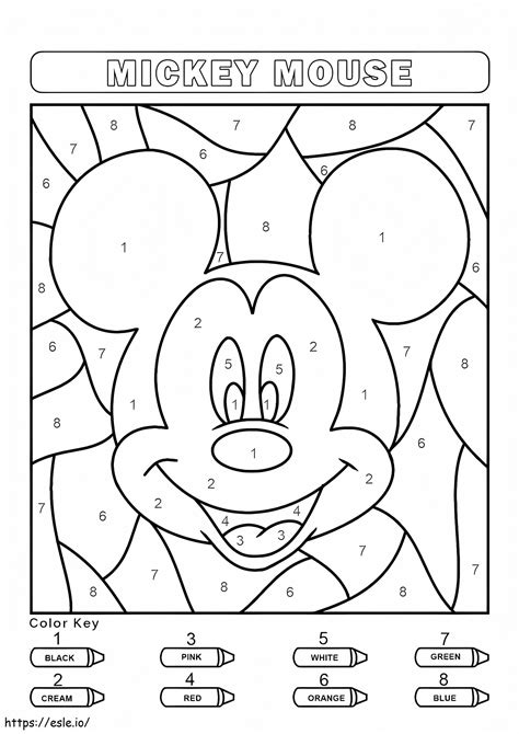 Disney Color by Number Activities