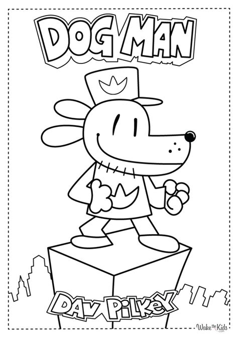 dog man coloring pages