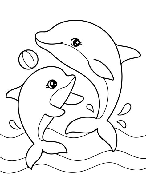 Dolphin coloring pages benefits