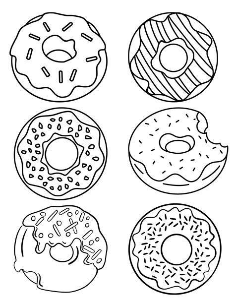 Donut Tower Coloring Page
