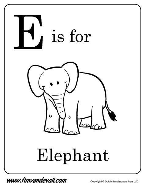 E is for Elephant