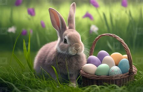 Easter bunny and eggs coloring pages for kids