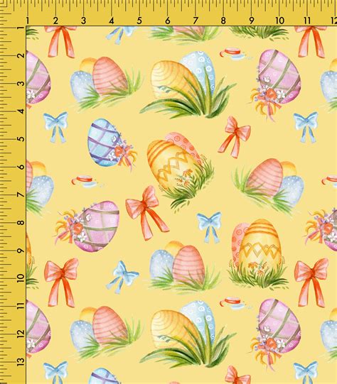 Easter Eggs with Ribbons Easter Egg Template